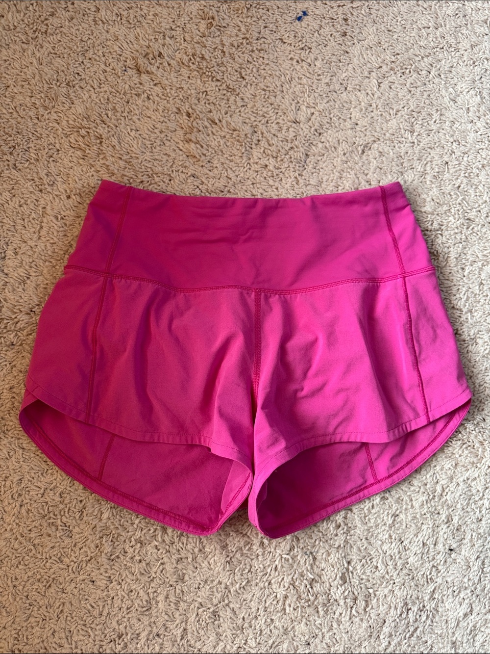 Women’s Lululemon Speed up shorts in Bright Pink